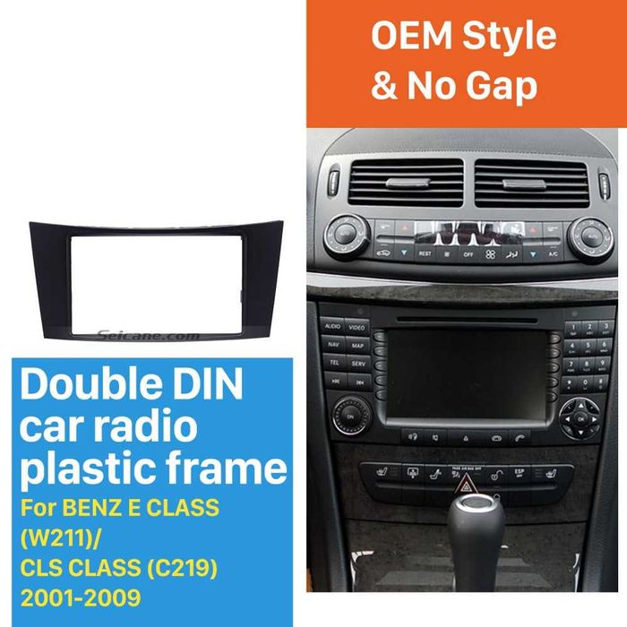 Адапторна рамка 2 DIN двоен дин Mercedes E CLASS W211 CLS C219