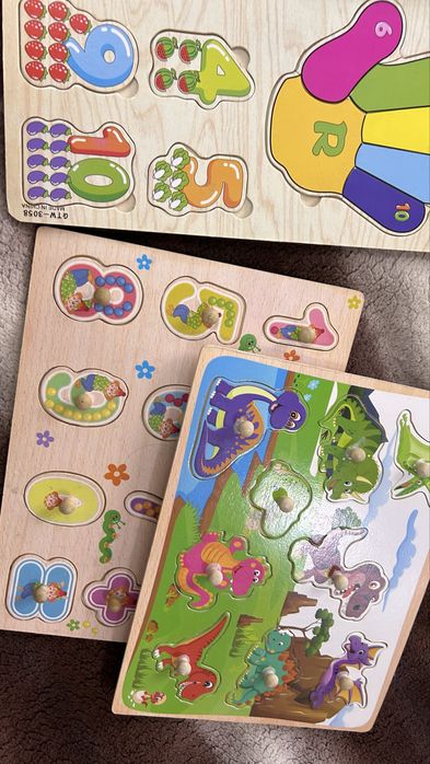 Деревянные развивающие игрушки