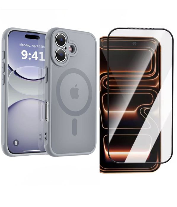 Iphone 17 AIR PRO MAX Husa Magnetica Fit Case + Folie Sticla JoyRoom