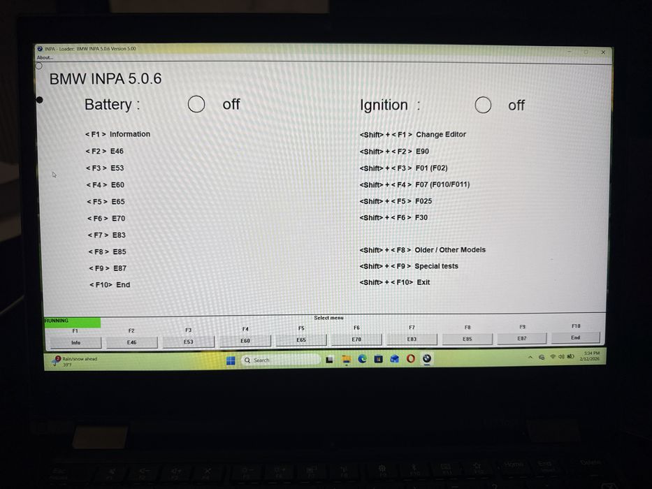 Diagnoza BMW  ISTA D, ISTA P, INPA + Lenovo ThinkPad L13 YOGA