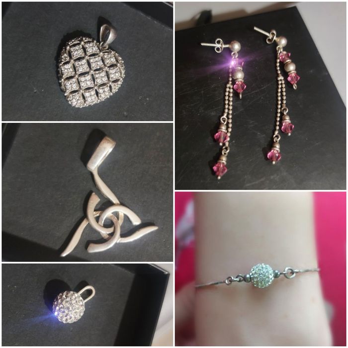 Сребърни обеци и висулки