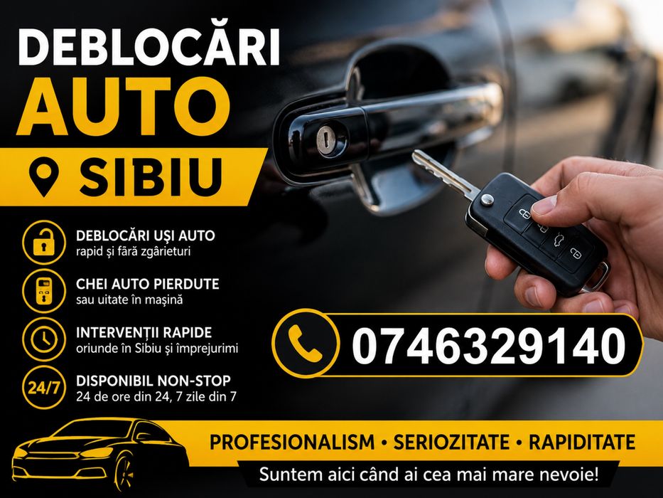 Deblocari Auto Sibiu - Interventie Rapida 24/7