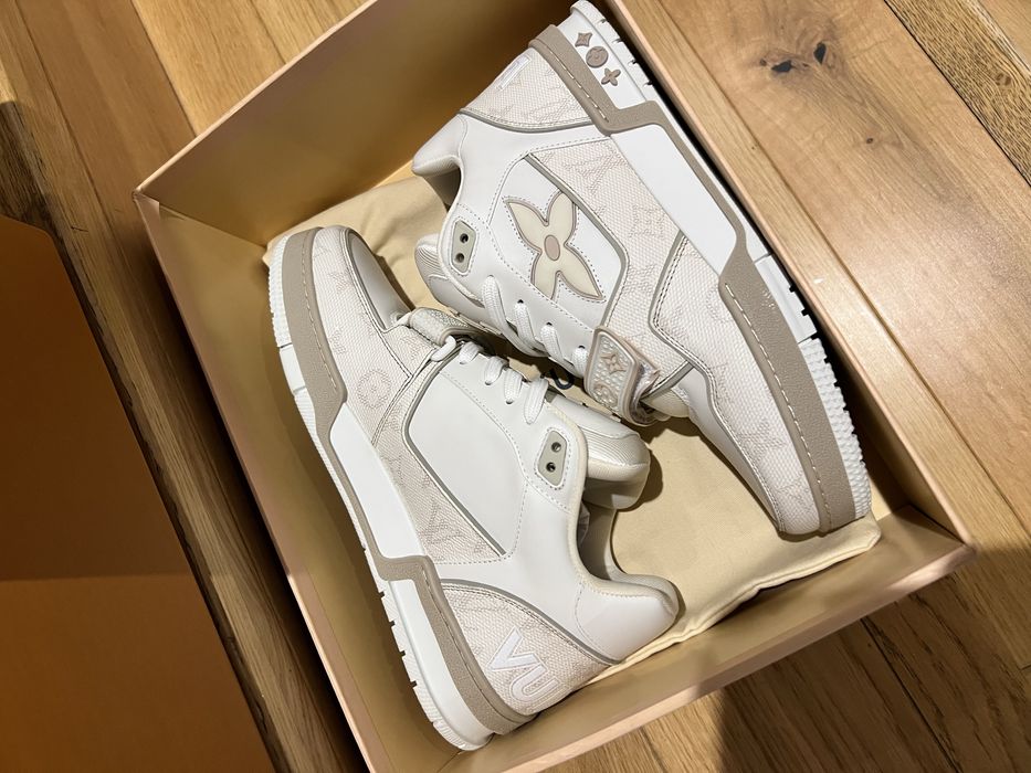 Обувки Louis Vuitton velcro beige 42 ЧИСТО НОВИ