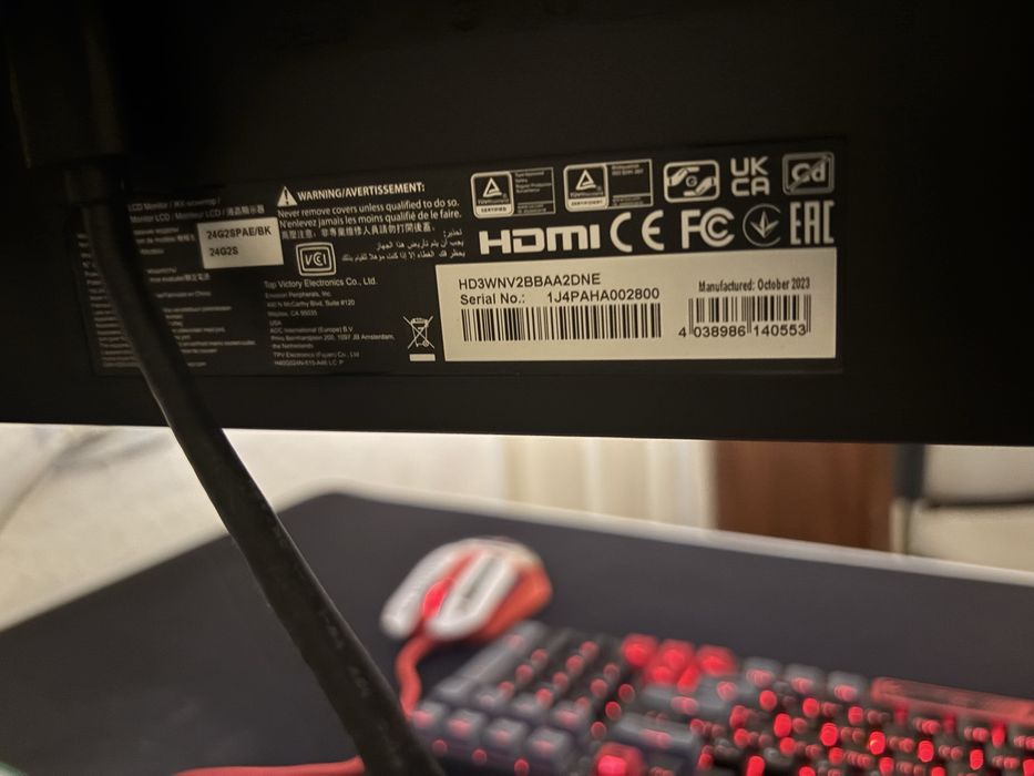 монитор AOC 24G2SPAE/BK