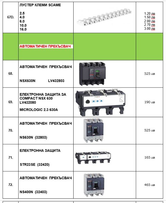 Контактор LC1D25B7– 24V AC,25A,11kW