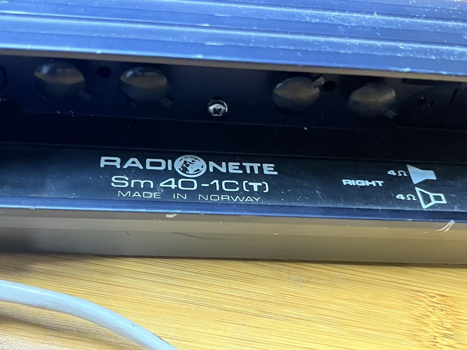 Vand radiocasetofon Radionette vintage