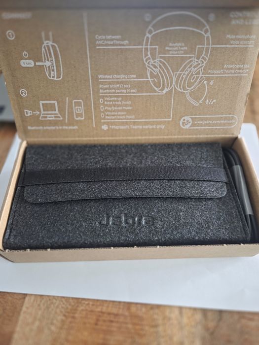Casti Jabra Evolve2 65 Flex – USB-C UC Stereo - noi, garantie august 2028