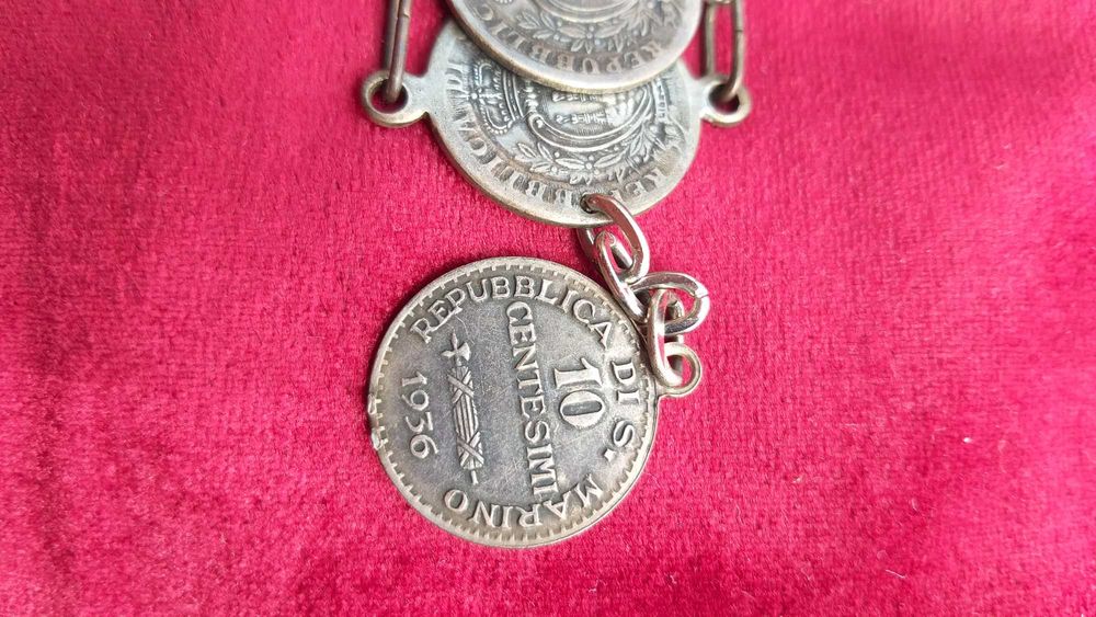 Brătară din monezi din anul 1936, Republica di S. Marino.