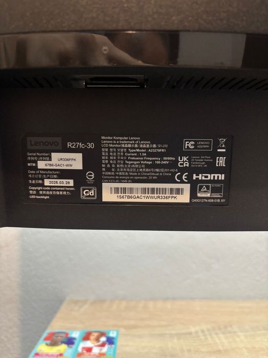 Vând monitor Lenovo LEGION R27fc-30 de 240hz