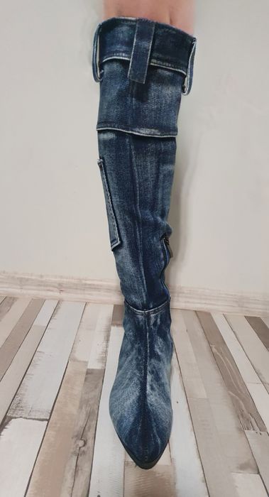 Дънкени ботуши N 35