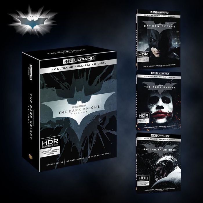 Set box .DARK KNIGHT colecția. 4k ultra blu ray.
