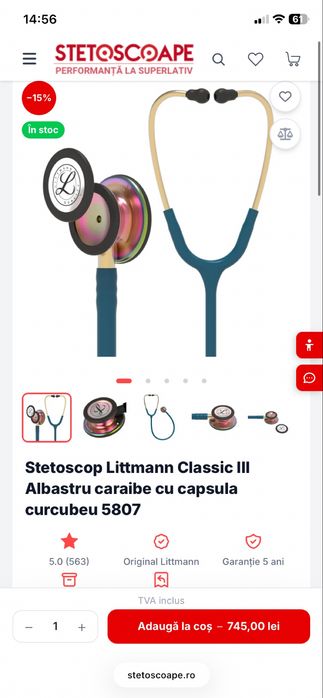 Stetoscop Litmann Classic III