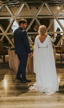 Rochie de mireasă din mătase albă - Atelier Ligia Mocan