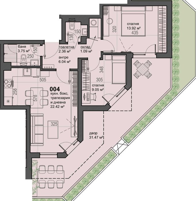Продава се Тристаен апартамент в София, Малинова долина - 113 кв.м за 1228 €/кв.м - Снимка #2
