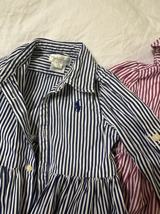 Ralph Lauren Rochite Bebe cu dungi bumbac