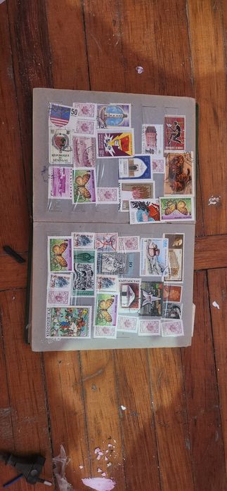 Марки альбом разные