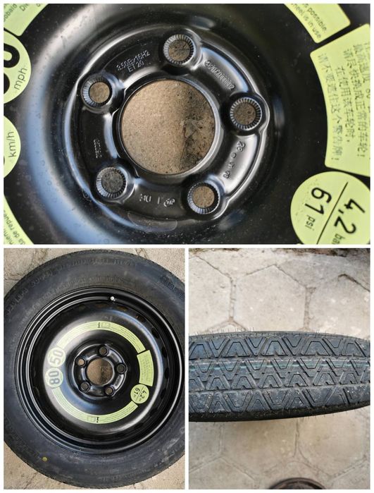Резервни гуми "патерици" за Мерцедес , Ауди, БМВ, Пежо и други