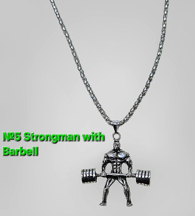 Фитнес/Спортно колие медицинска/титаниева стомана Културист/Щангист