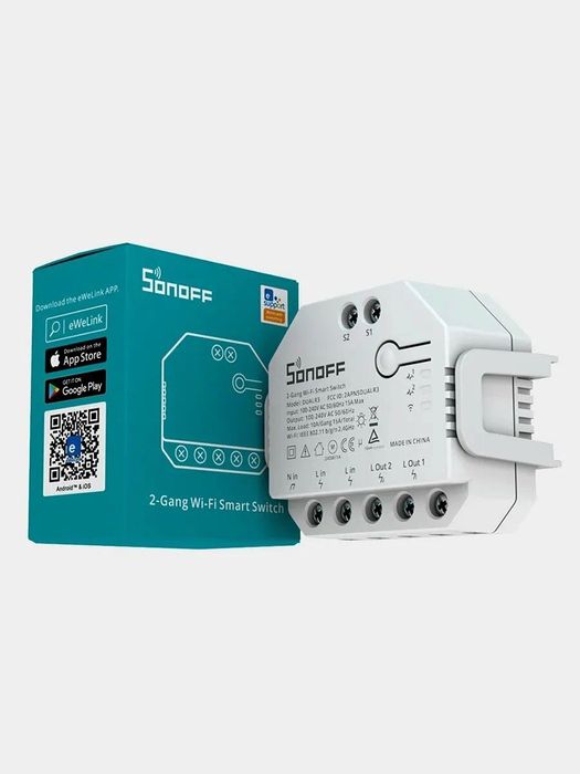 SONOFF Dual R3: 2 канала, моторный режим, энергомониторинг
