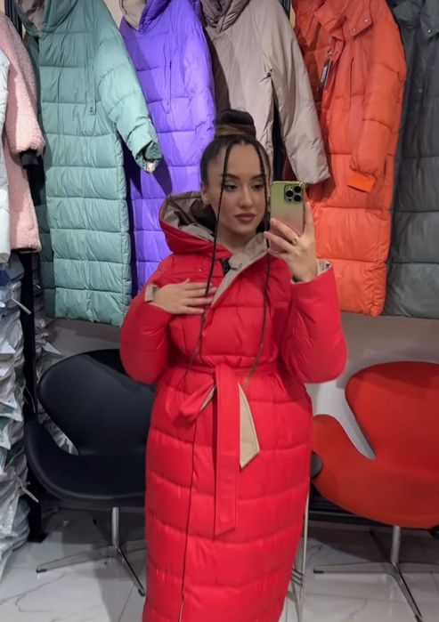 Зимняя  длинная куртка