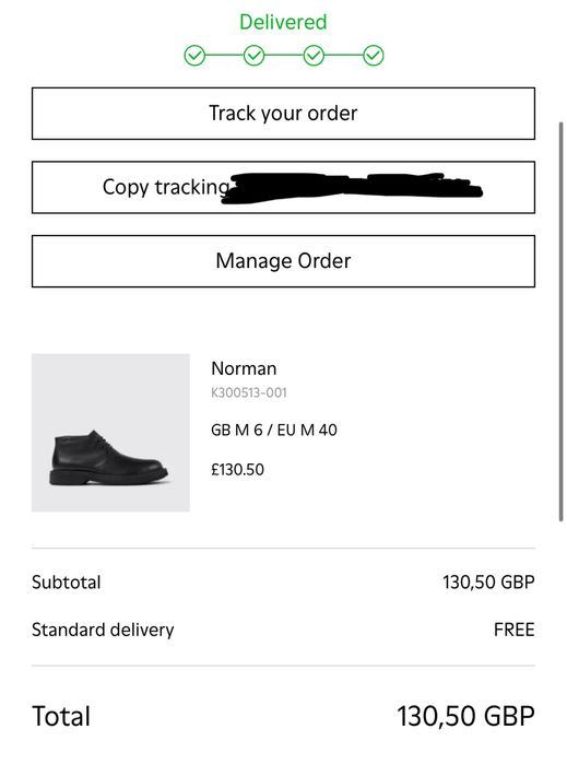 Ботинки Camper на шнурках