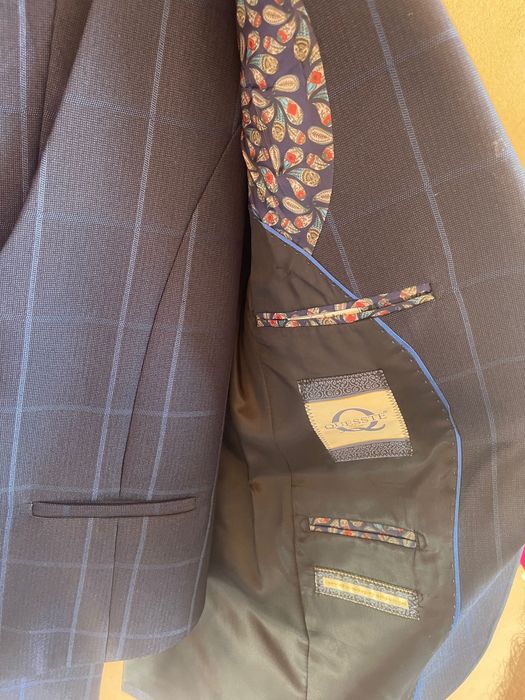 Costum slim fit bleumarin
