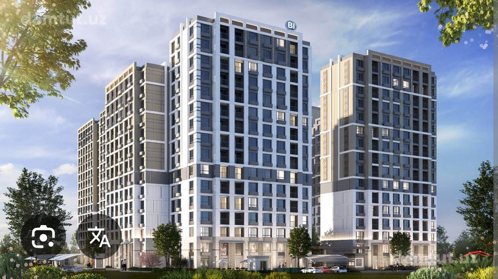 Срочно Продаётся Новостройка Botanika Saroyi BI 2-комната 59м2 white b