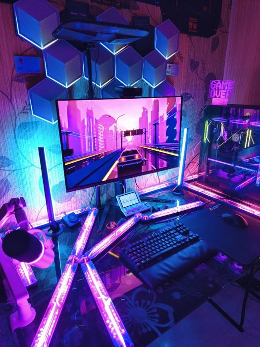 Govee x Evangelion Gaming Wall Light, 16 Light Sections & 8 Connectors, High-Level DIY Customization, Wi-Fi + Bluetooth Connectivity