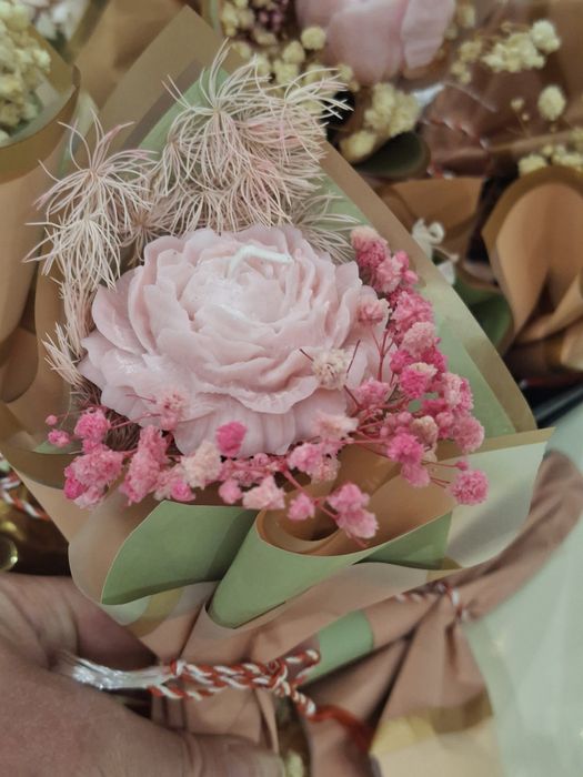 Buchetele parfumate cu foare din ceara de soia