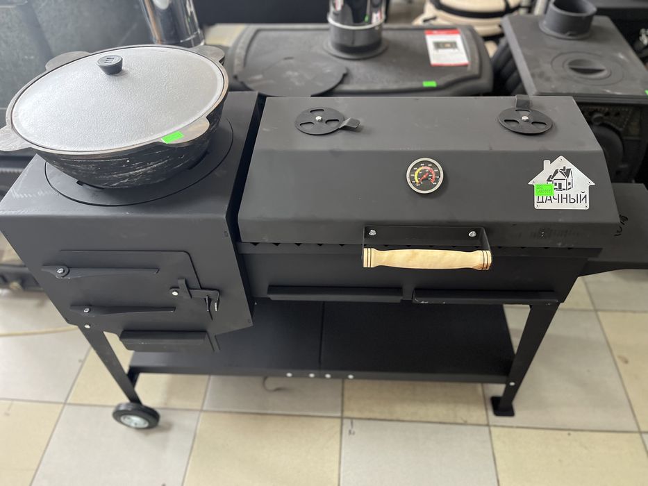 Печь под казан гриль Дачный