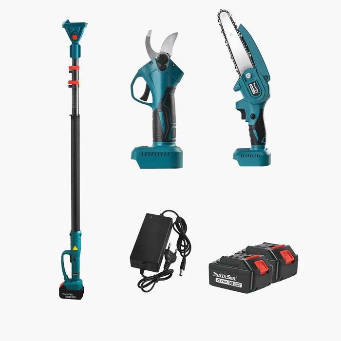 3в1 акумулаторна резачка, ножица и телескопичен прът 36v