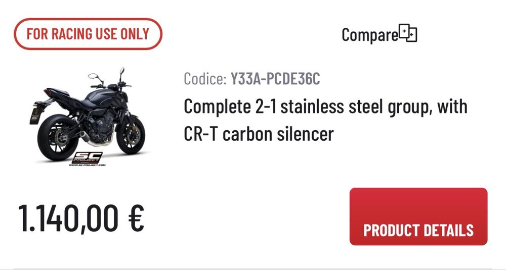 Evacuare completă SC-Project CR-T Yamaha MT-07 / Tracer 7