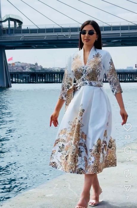 Платье из тафты, Behcetti (Италия), размер 38-42 (M-L)