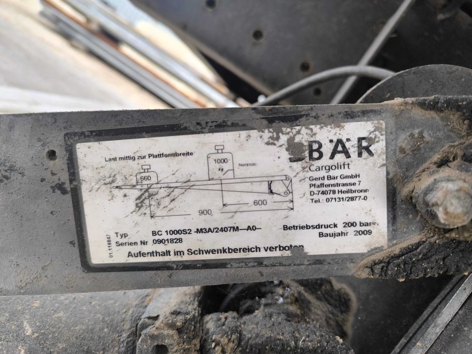 Падащ борд за камион Рено Мидлум алуминиев, работещ, отлично състояние