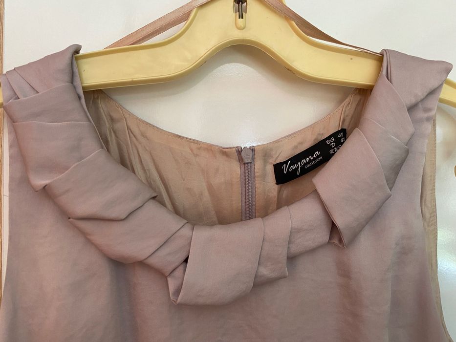 Бледо лилава рокля 48