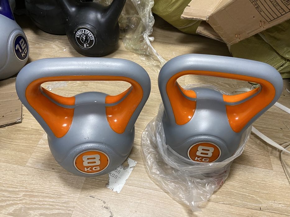 Kettlebell set 8 kg+8 kg=16 kg noi made in germany profesionale