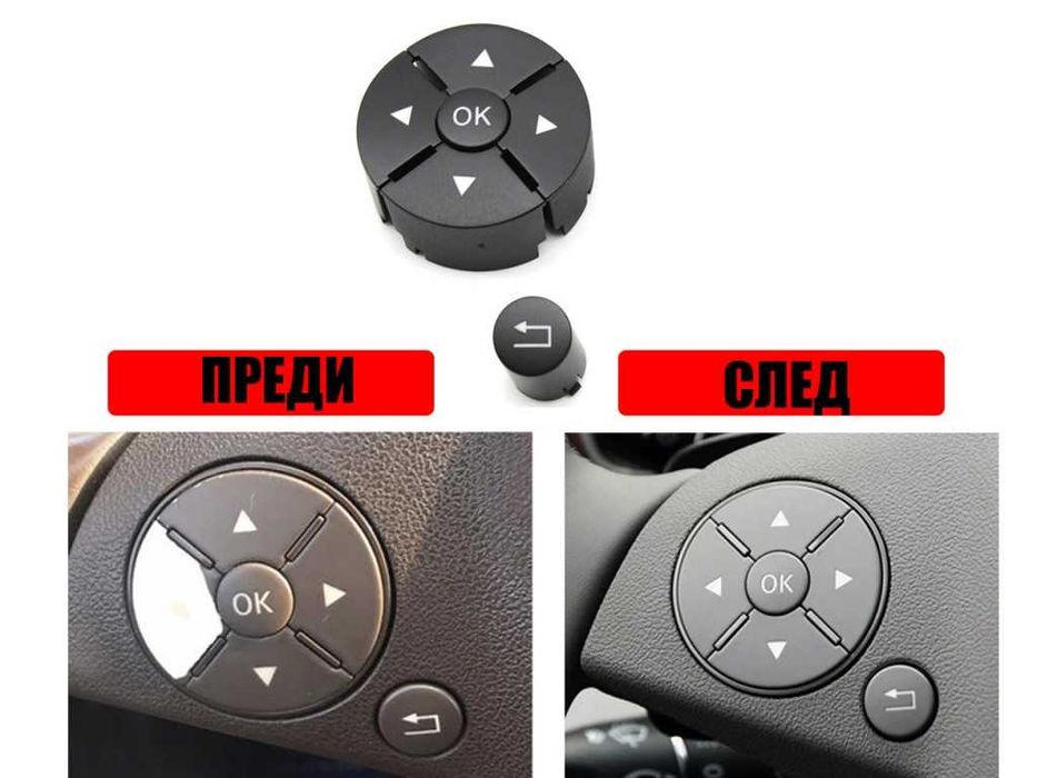 Капачета за волан Mercedes C-Class, E-Class, GLK