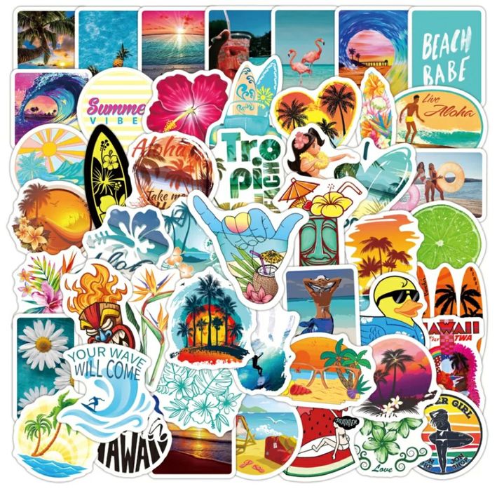 Наклейки цветные