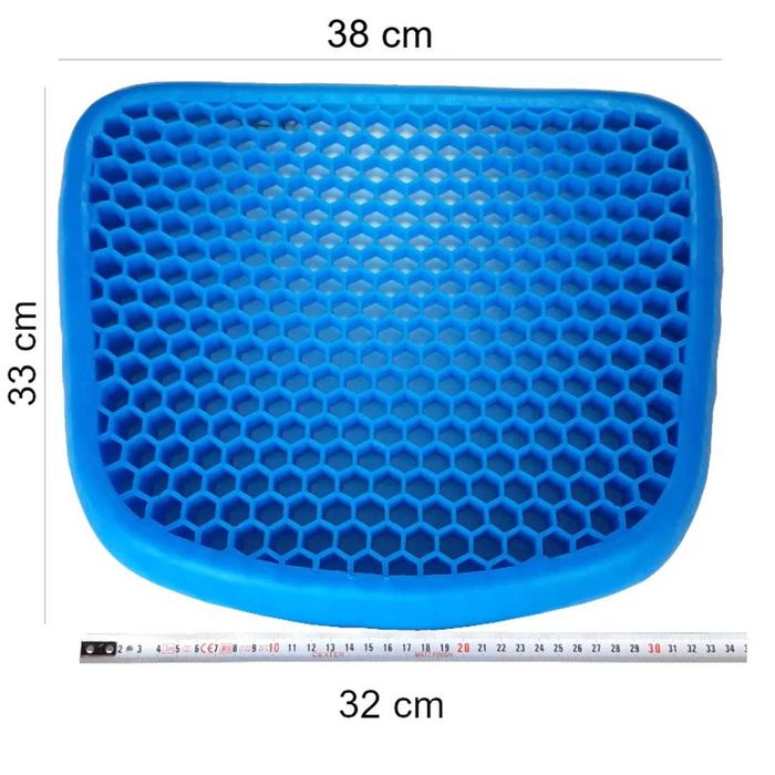 Подложка за седалка със силиконова гел основа, перящ се калъф.