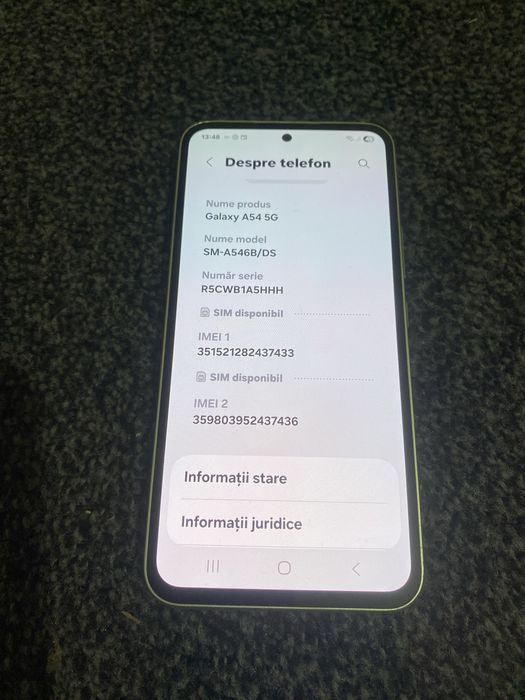 Samsung  A. 54..5G fara defecte fac si schimb