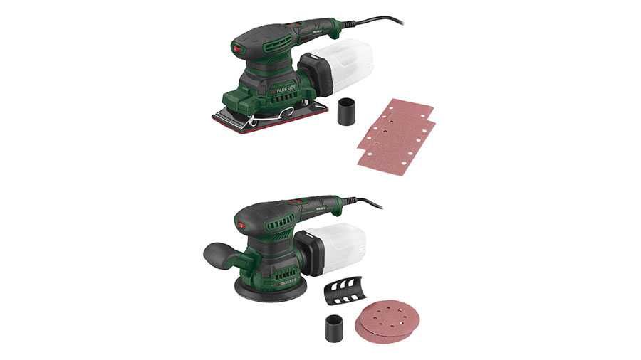 2в1 Parkside Правоъгълен и Кръгъл Ексцентрик, Орбитален Шлайф