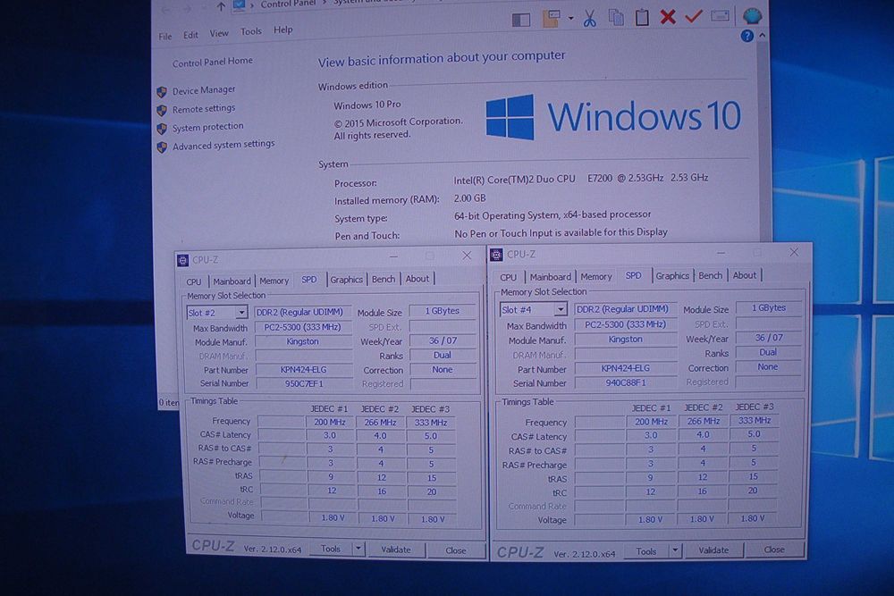 set memorie ram kingston ddr2 2gb dual channel kit pc2 5300 667mhz