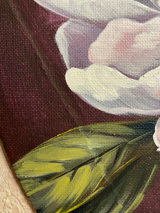 Картина цветы маслом