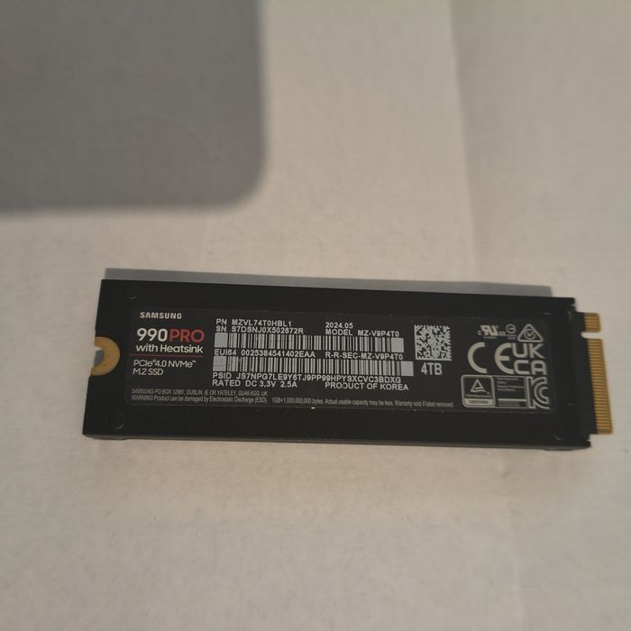 vand ssd samsung nvme m2 990 pro 4tb nou 0 ore bulk pciex 4.0/sn850x