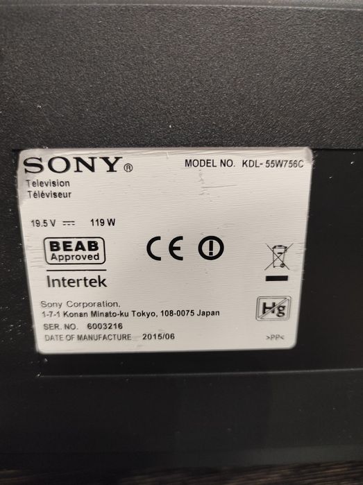 Смарт Телевизор SONY BRAVIA 55 инча Android