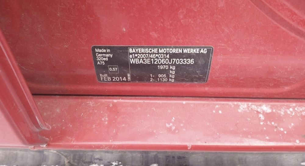 Portiera stanga spate bmw seria 3 F30 Cod culoare A75