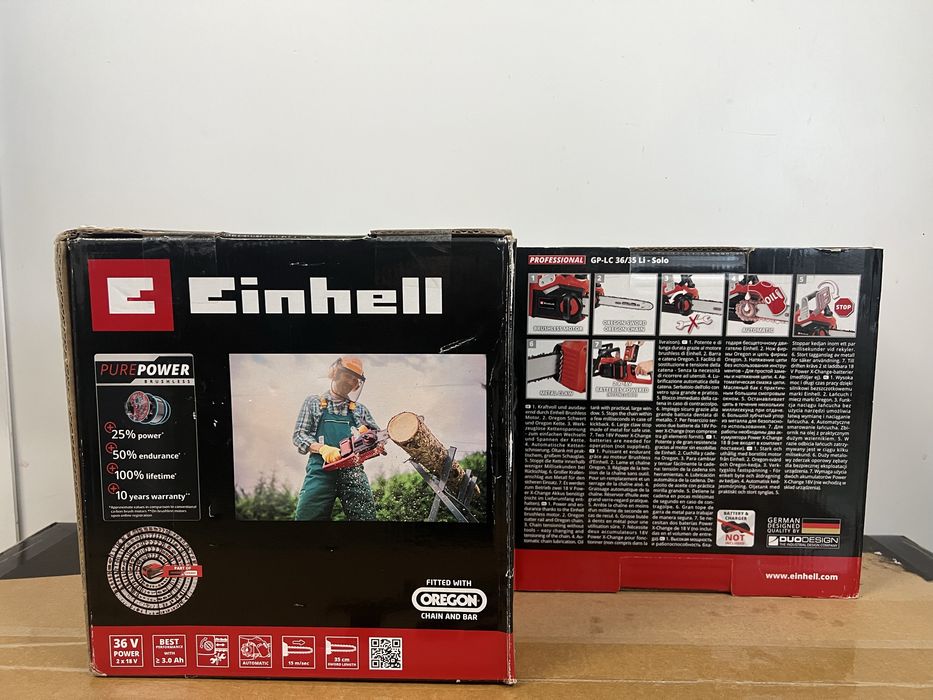 Drujbă cu acumulator Einhell PXC GE-LC 36/35 Li-Solo 2x18V