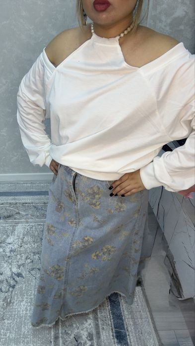 Кофта и юбка джинсовая