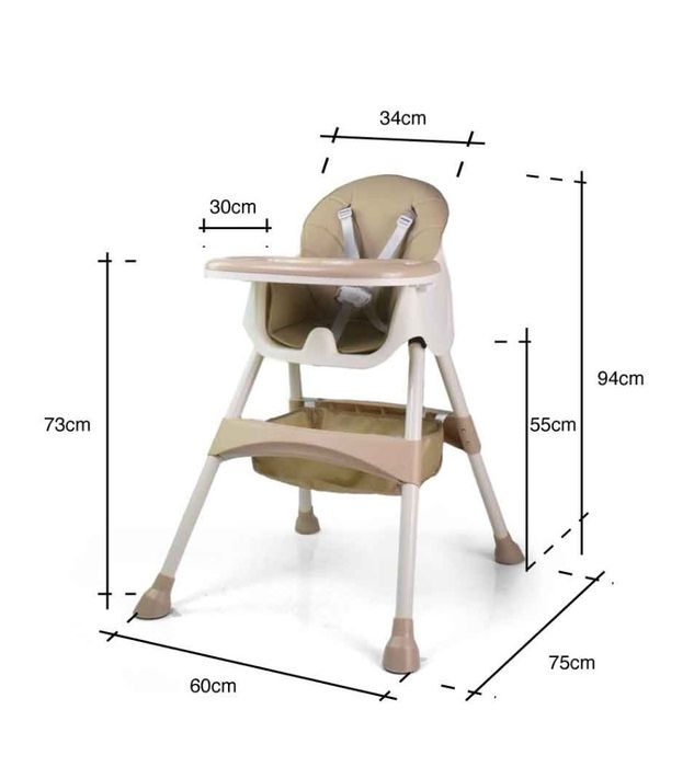 Scaun de Masa Pliabil 4 in1 KinderVibe
