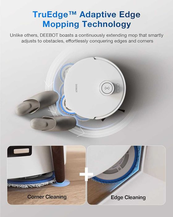 Чисто нов Робот ECOVACS Deebot T30 Pro Omni - TruEdge (Неотварян)